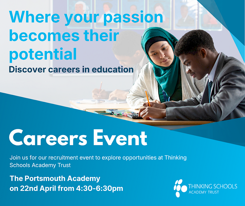 Shape your future in education at Thinking Schools Academy Trust’s careers event