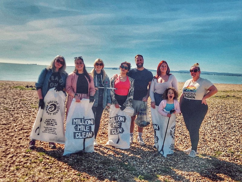 Planet Protectors from The Portsmouth Academy unite to clean up the beach