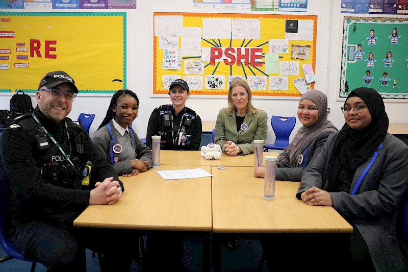 The Portsmouth Academy students meet with Police and Crime Commissioner to help tackle knife crime