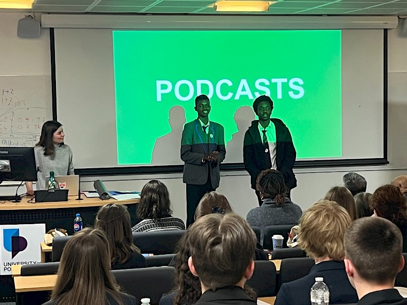 Year 10 pupils attend University of Portsmouth for Orwell Youth Prize competition
