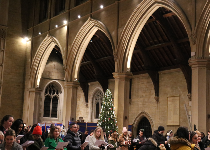 Spreading the message of love and joy at Christmas carols